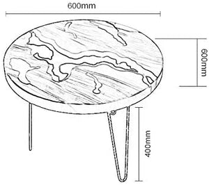 Walnut River Side Table