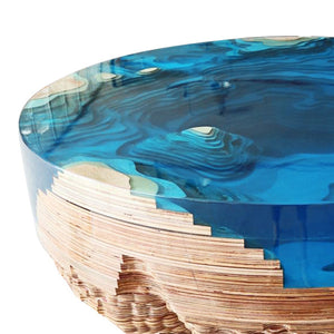Large Ocean Resin table