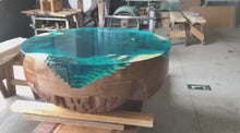 Load and play video in Gallery viewer, Large Ocean Resin table
